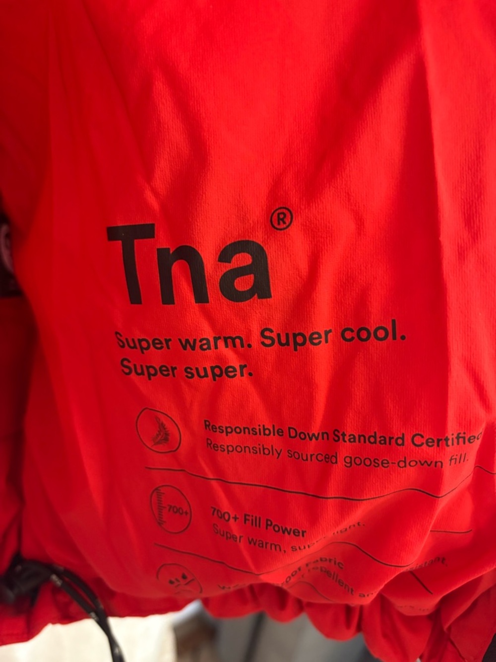 Aritzia TNA Mr. Super Puff™ Jacket – Men’s Medium – Like New – Red - Picture 6 of 15